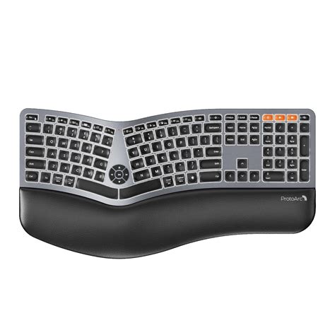 Buy ProtoArc Backlit Wireless Ergonomic Keyboard, EK01 Plus Full Size ...