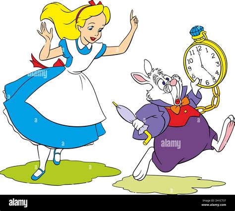 Alice in wonderland white rabbit watch Cut Out Stock Images & Pictures ...