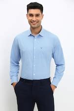 Buy Men Blue Slim Fit Check Full Sleeves Formal Shirts Online ...