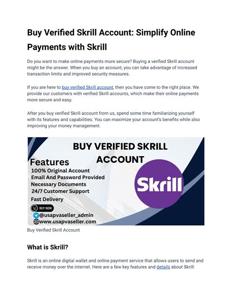 PPT - Buy Verified Skrill Accounts PowerPoint Presentation, free ...