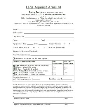 Fillable Online Printable Entry Form - BEST Racing Systems Fax Email ...