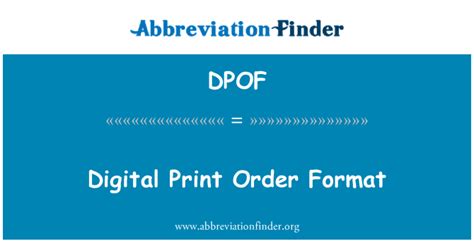 Digital Print Order Format 的图像结果