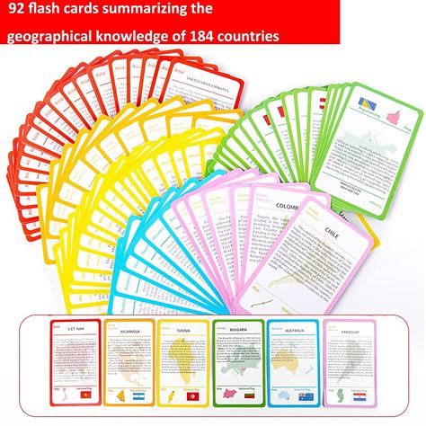 ExBePe World Map Magnetic Wooden Jigsaw Puzzles for Kids with Country ...