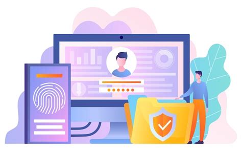 Data protection concept | Premium Vector
