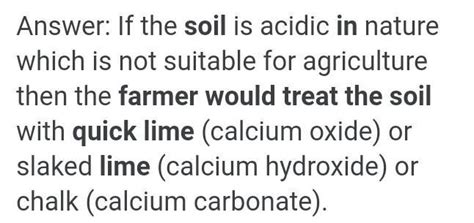 Under what conditions a farmer would treat the soil of his field quick ...