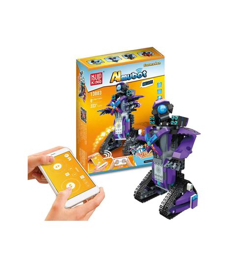 Image result for Coo Doo Almubot Building Robot Set RemoteApp Controlled Coding Walking Robot Kit