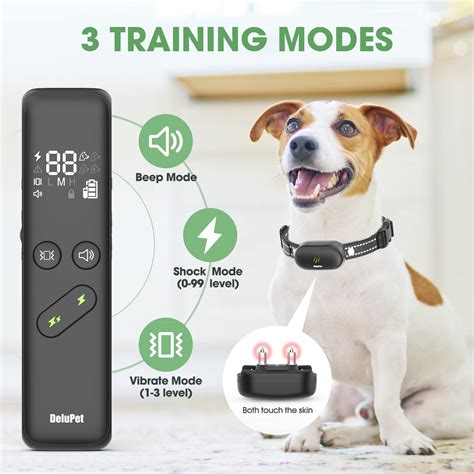 Snapklik.com : Delupet Dog Shock Collar - Electric Dog Training Collar