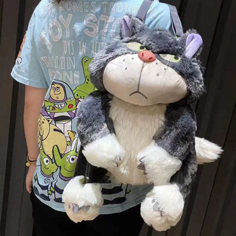 Buy 2022new Disney Cinderella Lucifer Cat Plush Toy Princess Kids ...