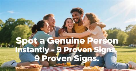How to Recognize a Genuine Person