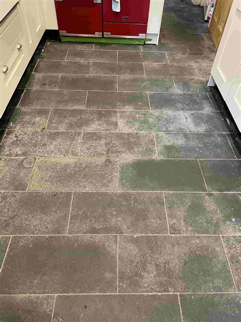 Black Slate Kitchen Floor Renovated in St Johns Worcester ...