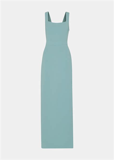Whistles Mint Green Square Neck Maxi Dress | Sleek Bridesmaid Style