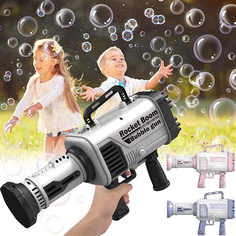Buy Gatling Bubble Machine - DIY Bubble Bazooka Machine 64 Holes Bubble ...