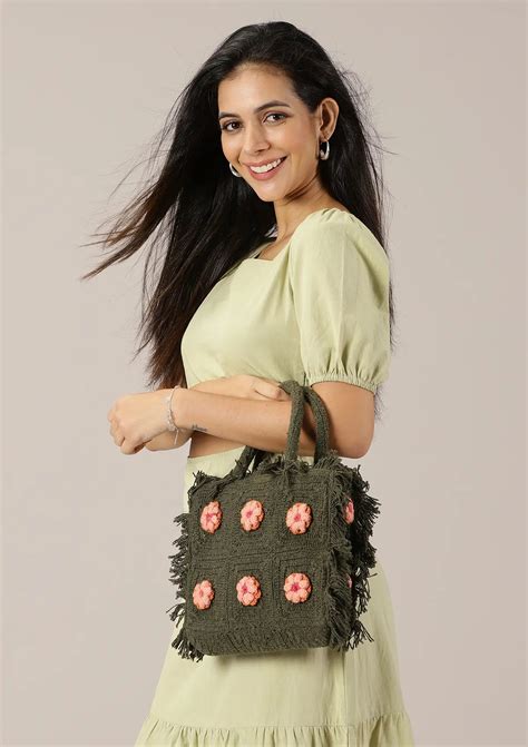 Crochet Bag, Purse, Price, Buy Handmade Crochet Bag Online from IshqMe