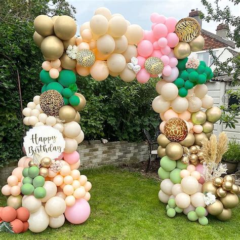 Buy YANSION Wild Jungle Birthday Balloon Garland Kit, 102Pcs Wild Theme ...