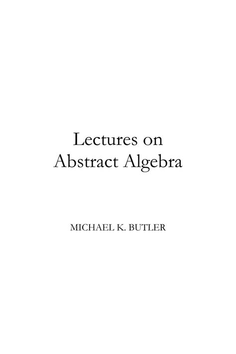 Mathematics Lectures Algebra 的图像结果