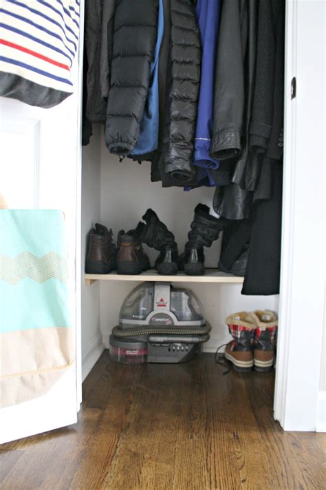 Coat closet organization hacks | Thrifty Decor Chick | Thrifty DIY ...