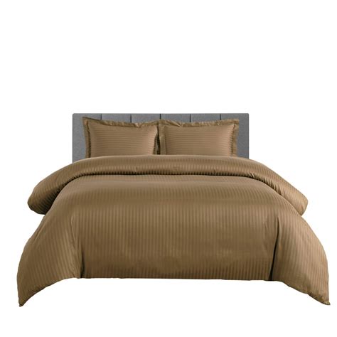 sheetsnthings 4-Piece Striped Comfortrer Set Includes: 100% Cotton ...