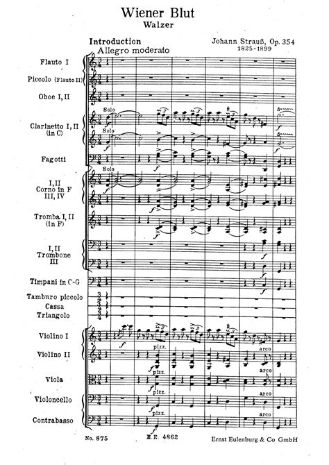 Strauss II,Johann - Wiener Blut (Viennese Blood), Waltz Op.354 for ...