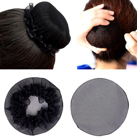 2 Pcs Diy Hairdressing Decoration Black Ballet Hair Net Snood For ...
