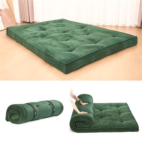 Japanese Floor Futon Mattress Full Size，4" Futons Sofa Couch Bed, Floor ...