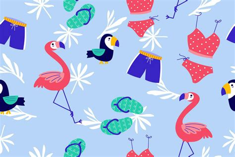 Colourful Summer Seamless Pattern beauty background wallpaper for ...
