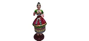 Buy Traditional Tanjore Dancing Doll, Papier Mache Oil Pianted ...