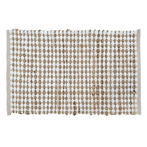 Ivory Jute & Cotton Rug, 20x34 | At Home