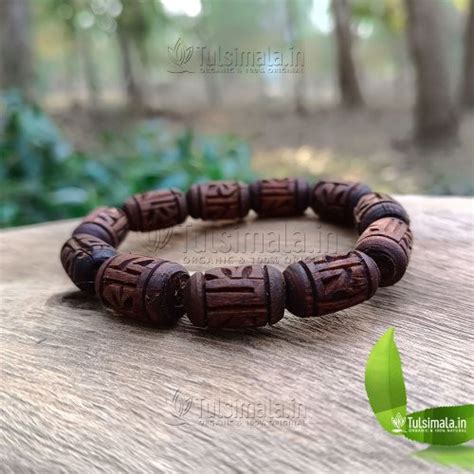 ISKCON Original Tulsi Beads Bracelet 12mm Bead Size with Radha Name ...
