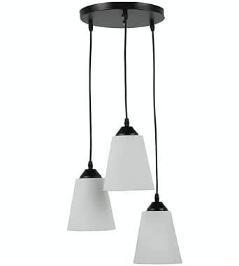 Buy NOXART Stylish Cluster Fiber Glass Hanging Light White Shade ...