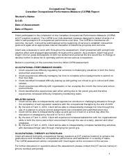 Copm Assessment Forms 的图像结果