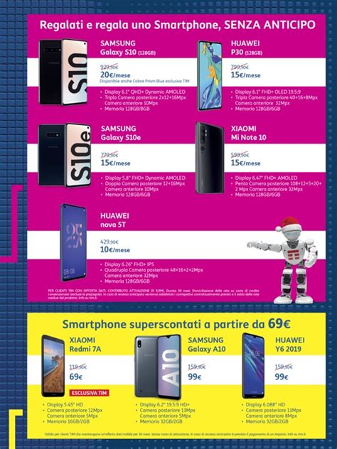 TIM, a sorpresa, lancia un volantino per Natale con tanti smartphone in ...