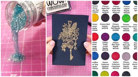 Image result for WoW Embossing Powder Color Chart