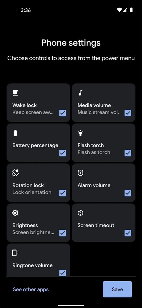 Image result for Android Power Menu