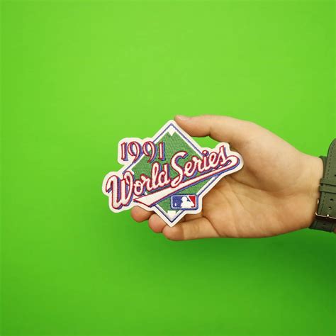1991 MLB World Series Logo Jersey Patch Atlanta Braves vs. Minnesota ...