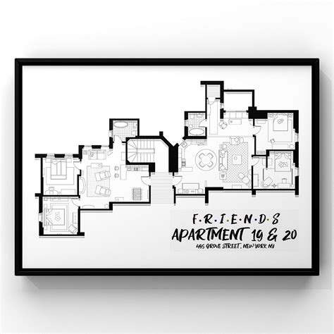 Friends Tv Show Apartment Floor Plan Friends Tv Show Layout ...