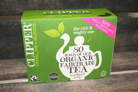 CLIPPER Organic Fair Trade Tea (80 unbleached tea bags) - Organically ...