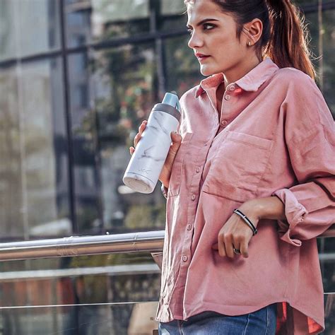 Headway Minsk Vacuum Insulated Stainless Steel Bottle Marble 550 ML ...