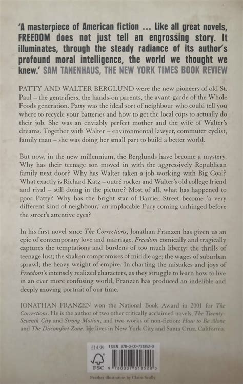 Freedom, by Jonathan Franzen - Bakgat Books