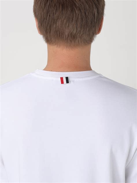 THOM BROWNE: T-shirt men - White | Thom Browne t-shirt MJS183A07323 ...