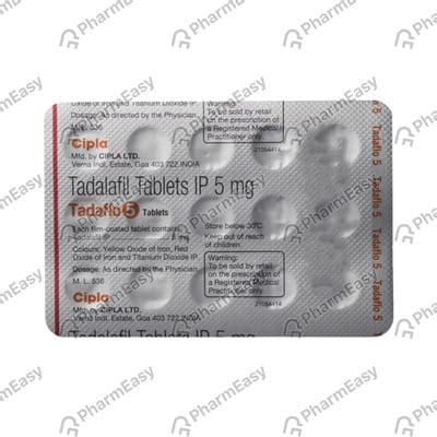 Tadaflo 5 MG Tablet (30): Uses, Side Effects, Price & Dosage | PharmEasy