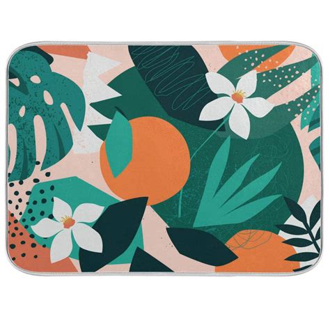 Buy LeavesSponge Drying Mat Ultra Absorbent Reversible Microfiber Dish ...