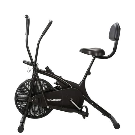 SPARNOD FITNESS SAB-05 Upright Air Bike Exercise Cycle for Home Gym ...