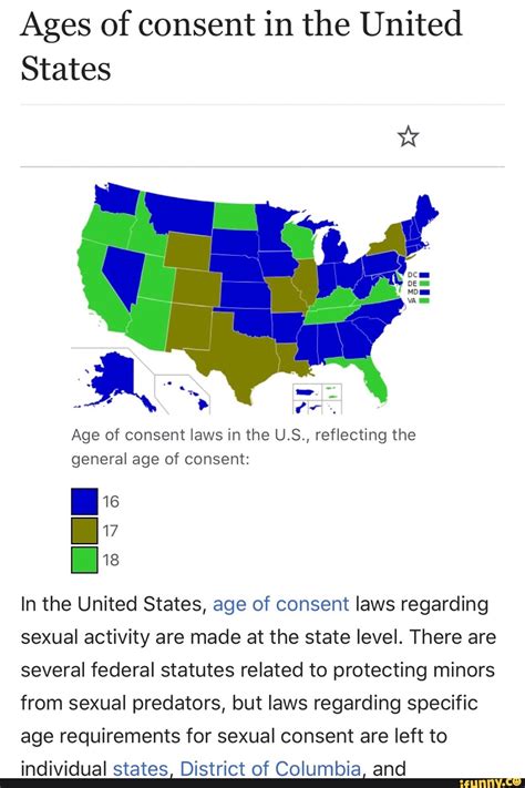 Ages of consent in the United States Age of consent laws in the U.S ...