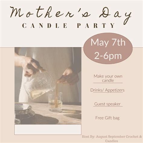 Mother Day Candle Workshop, 3701 Sauk Trl, Richton Park, IL 60471-1403 ...