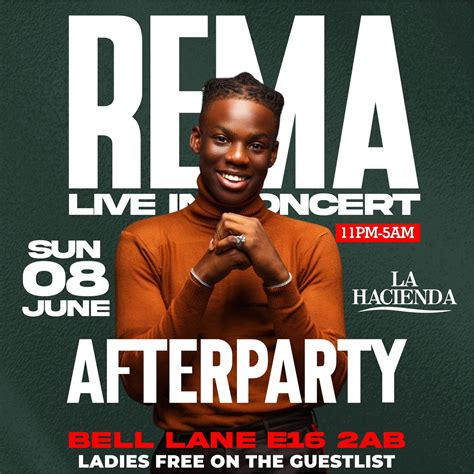 Rema Concert After Party at LA Lounge, London on 8th Jun | Fatsoma