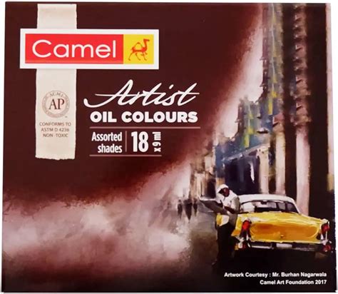 Buy original Camlin - Camel - Artist Oil Tubeset - 9 ml x 18 colours ...