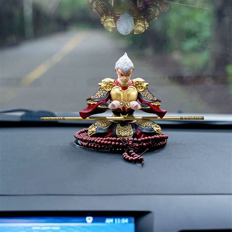 Buy Wikidea Wukong Figure,Sun Wukong Staff Car Decorations 3D ...