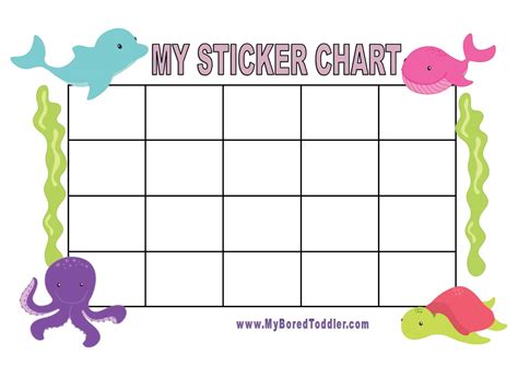 Printable Sticker Chart For Kids - Free Printable Charts