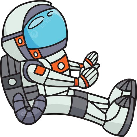 Sitting Astronaut Cartoon Colored Clipart Sitting Drawing Clip Art ...