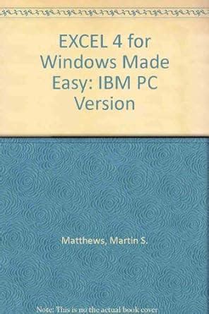 Buy EXCEL 4 for Windows Made Easy: IBM PC Version Book Online at Low ...